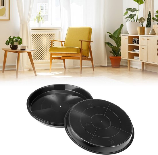 Plant Bowls 6 Pieces Round For Flower Pots Garden And Planters Black Baskets Pots Window Boxes