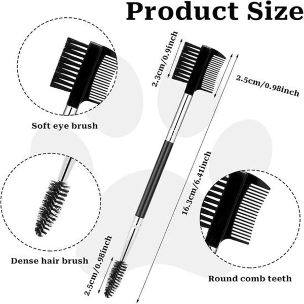 Pet Grooming Comb 2 Piece Set Tear Stain Removal For Dogs Double Sided Eye Brush Cleaning And Eyelash Dog Grooming