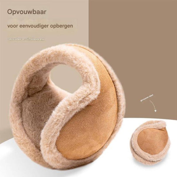 Earmuffs Warm Winter Antifreeze Warmers Extra Large And Thick Back Fleece Lined Outdoor For Men Windproof Khaki Hats & Headwear