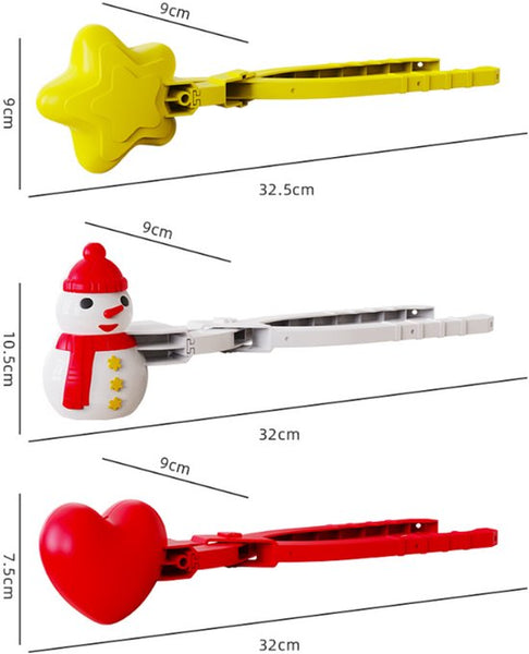 6 Pieces Snowball Maker Set For Kids Safe Pp Material Other Outdoor Toys