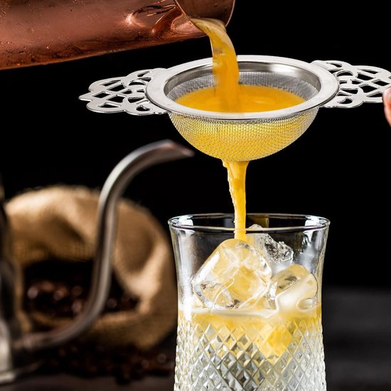 2 Piece Set Stainless Steel Tea Infuser Steeper With Handle And Drip Cup 6.5 Cm Mesh Filter Colanders Strainers & Sifters