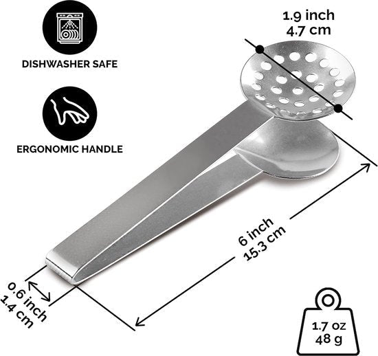 Tea Lemon Multifunctional Ice Cube And Candy Stainless Steel Pressing Tool Essential Gift For Lovers Tongs