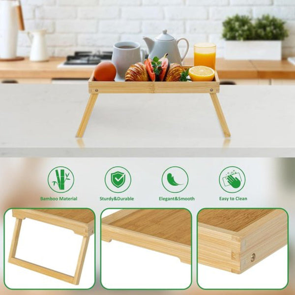 Folding Table Camping Portable Can Be Used As Dining Tv Laptop Snack Sofa Or Work Natural Wood Color Camping Tables