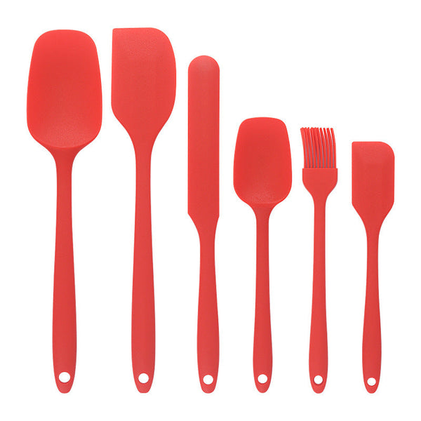 Baking Silicone Spatulas Set Of 6 Heat Resistant Up To 600Af Food Safe Bpa Free Flexible Suitable For Frying Eggs Burgers And Pancakes Other Baking Ac