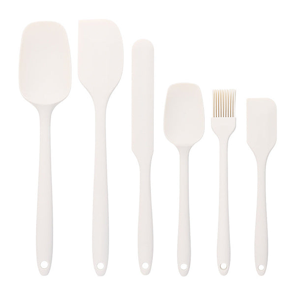 Baking Silicone Spatulas Set Of 6 Heat Resistant Up To 600Af Food Safe Bpa Free Flexible Suitable For Frying Eggs Burgers And Pancakes Other Baking Ac