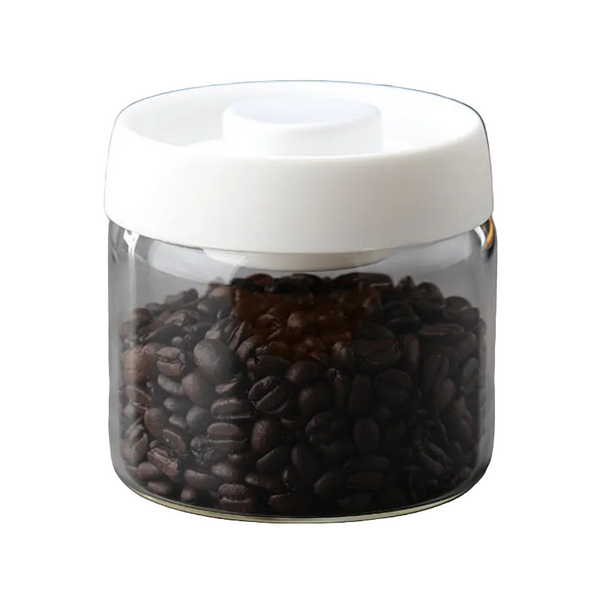 Glass Storage Containers Tin Modern Manual Vacuum Tank Made Of Borosilicate With Moisture Proof Lid For Kitchen Coffee Condiments Food Storage Contain