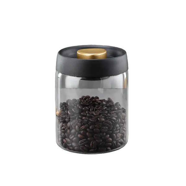 Glass Storage Containers Tin Modern Manual Vacuum Tank Made Of Borosilicate With Moisture Proof Lid For Kitchen Coffee Condiments Food Storage Contain