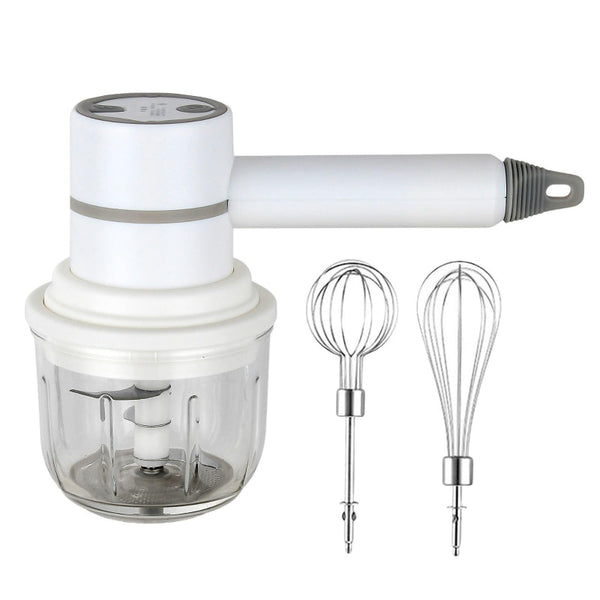 Hand Mixer Electric Food Chopper Onion Cutter Processor Multi Vegetable Kitchen Whisk Cordless Rechargeable Garlic Cream Whipper Mini Blender Baking U