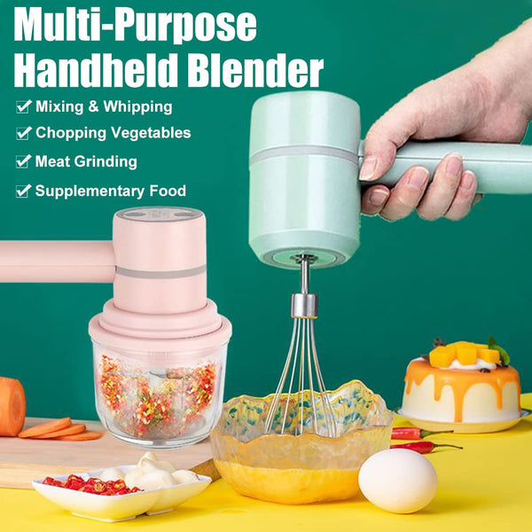 Cordless Electric Hand Mixer With Whisk Attachment Usb Rechargeable Food Processors