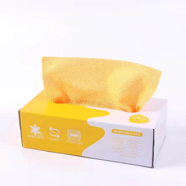 Kitchen Paper Towel/Dishcloth/Microfiber Cleaning Cloths | Lint Free Reusable For Home Car Strong Water Absorption Washable No Streaks Ideal Dishes Gl