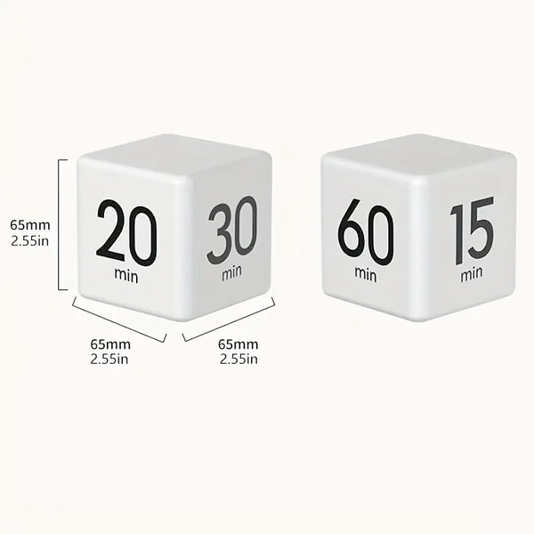 Kitchen Timer Cube Flip Digital Pomodoro Management Study Visual Countdown Desk Accessories Gravity Red 1 Piece Timers