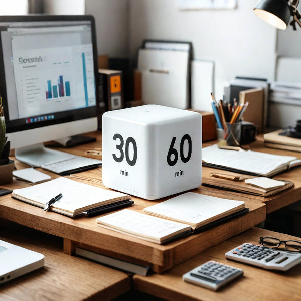 Kitchen Timer Cube Flip Digital Pomodoro Management Study Visual Countdown Desk Accessories Gravity Red 1 Piece Timers