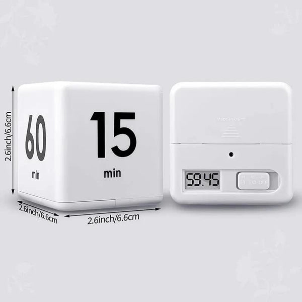 Gravity Sensor Flip Cube Kitchen Timer With 15 60 Minute Settings Timers