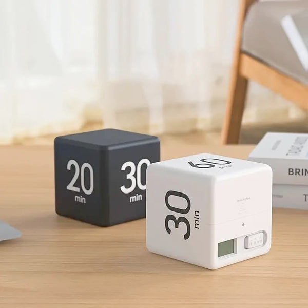 Gravity Sensor Flip Cube Kitchen Timer With 15 60 Minute Settings Timers