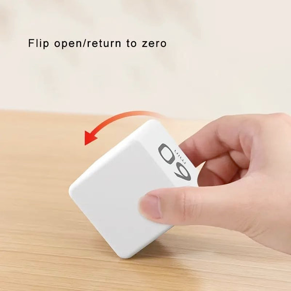 Gravity Sensor Flip Cube Kitchen Timer With 15 60 Minute Settings Timers