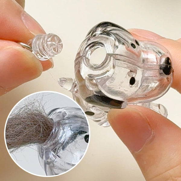 Pet Hair Memorial Keychain Capsule Pendant For Bags And Keys Pet Loss