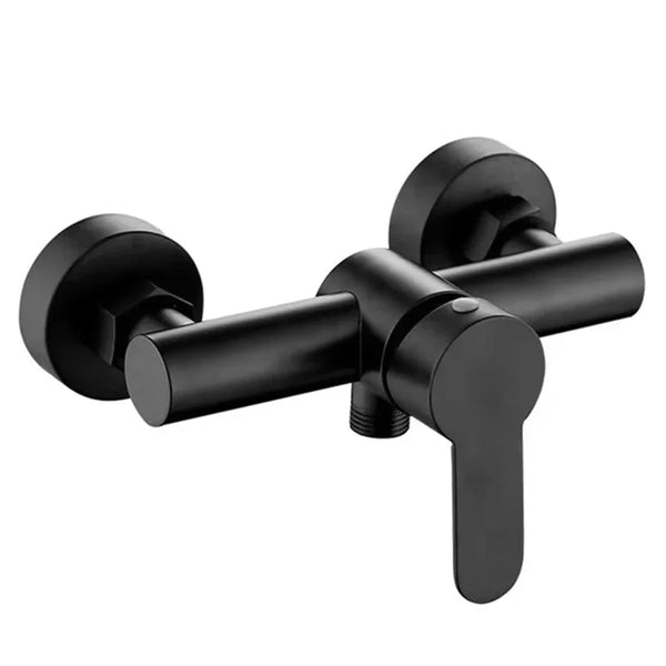 Shower Tap Mixer Matte Black Bathroom Surface Mounted Single Lever Sanitary Accessories Modern Design 1 Piece Shower Taps & Thermostats