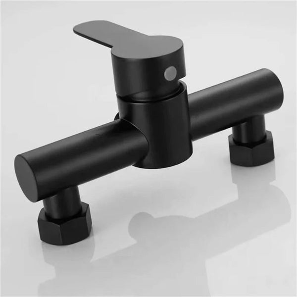 Shower Tap Mixer Matte Black Bathroom Surface Mounted Single Lever Sanitary Accessories Modern Design 1 Piece Shower Taps & Thermostats