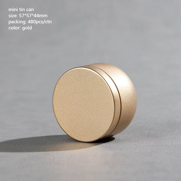 Tea Box Mini Caddy Large Storage Container Small Round Tin Coffee Food Storage Containers