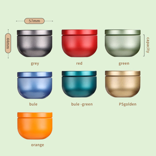 Tea Box Mini Caddy Large Storage Container Small Round Tin Coffee Food Storage Containers