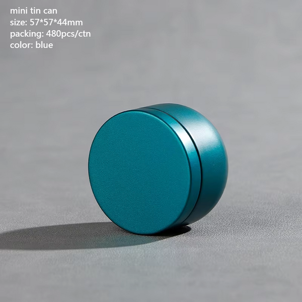 Tea Box Mini Caddy Large Storage Container Small Round Tin Coffee Food Storage Containers