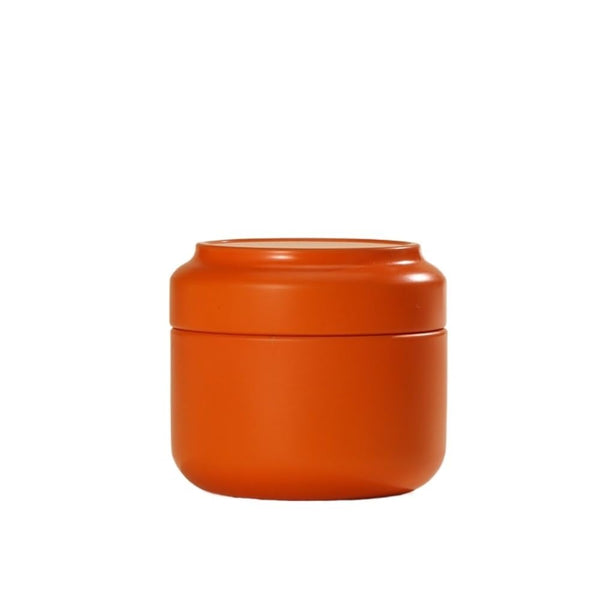 Tea Box Mini Caddy Large Storage Container Small Round Tin Coffee Food Storage Containers
