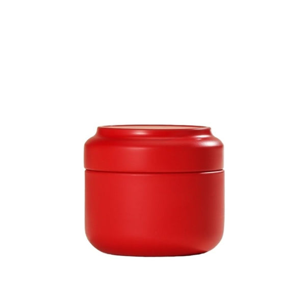 Tea Box Mini Caddy Large Storage Container Small Round Tin Coffee Food Storage Containers