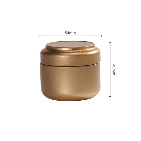 Tea Box Mini Caddy Large Storage Container Small Round Tin Coffee Food Storage Containers