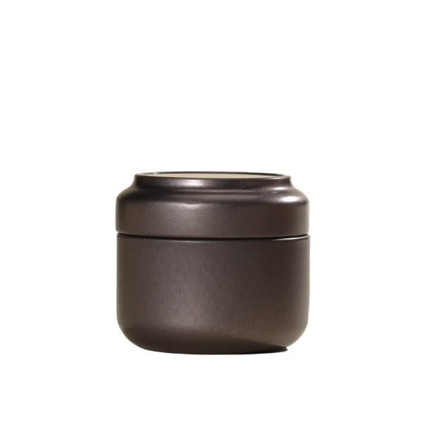 Tea Box Mini Caddy Large Storage Container Small Round Tin Coffee Food Storage Containers