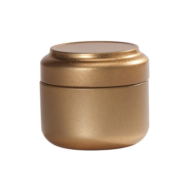 Tea Box Mini Caddy Large Storage Container Small Round Tin Coffee Food Storage Containers
