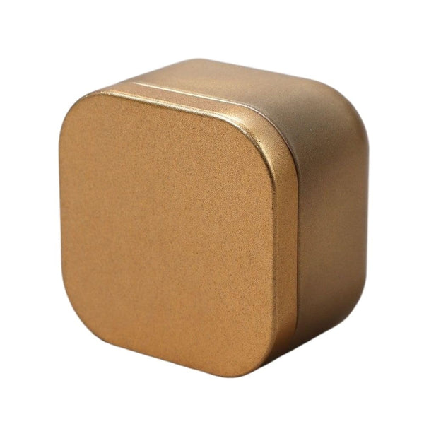 Tea Box Square Tin Container Caddy Metal Candy Food Storage Containers