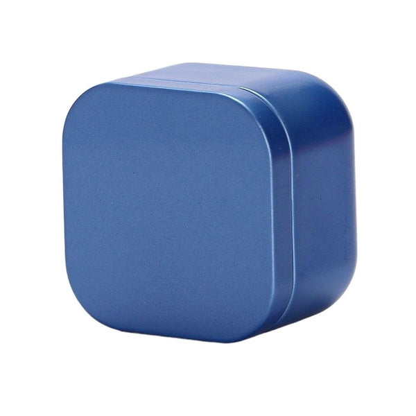 Tea Box Square Tin Container Caddy Metal Candy Food Storage Containers