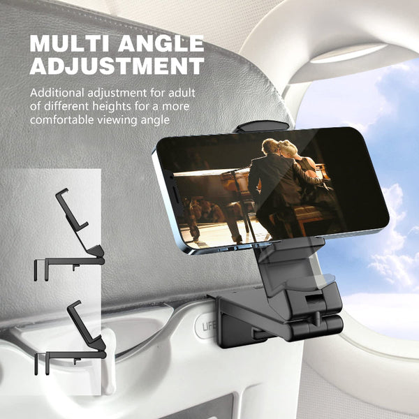 Airplane Phone Holder Stand Desk Table Cell 360 Degree Rotatable Travel Suitable For Tabletops And Trays Pink Mounts & Holders