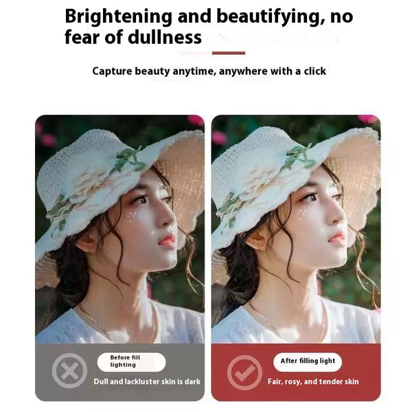 Led Ring Light 85Mm Universal & Adjustable Selfie For Phone Streaming Makeup Lamp Round Portable Cheap Studio Selfie Lights