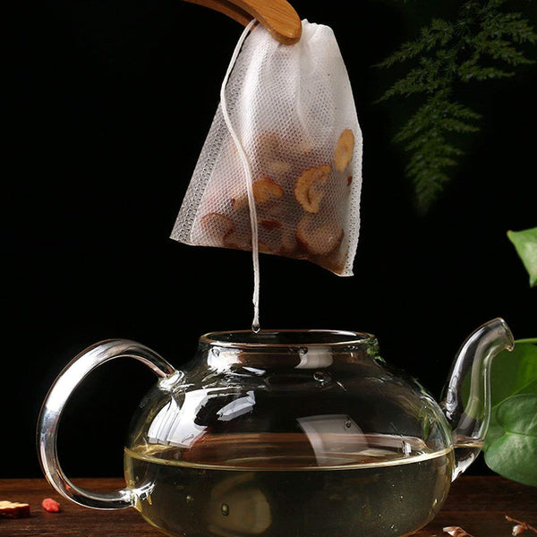 400 Pack White 7X9cm Empty Drawstring Tea Filter Bags For Loose & Coffee Tea Infusers