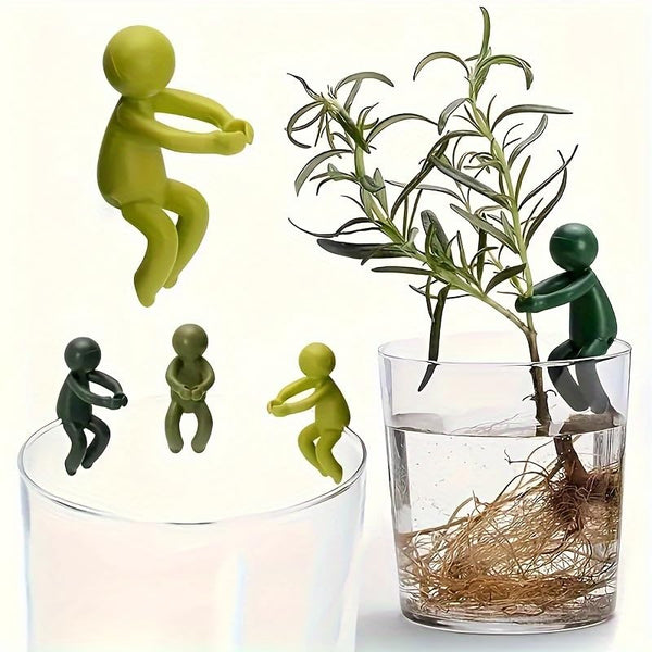 Plant Clamps Flower Support Vase Decoration Stem Holder Clips Climbing Aid Plants Funny Figurines Houseplant Accessories Arranging Cut Flowers Green S