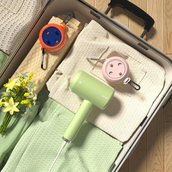 Travel Clothesline Roll Up Camping Extendable Clothing Line Holiday Accessories Portable Drying Rack Compact Design With Carabiner Non Slip Indoor Out