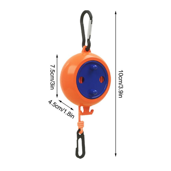 Travel Clothesline Roll Up Camping Extendable Clothing Line Holiday Accessories Portable Drying Rack Compact Design With Carabiner Non Slip Indoor Out