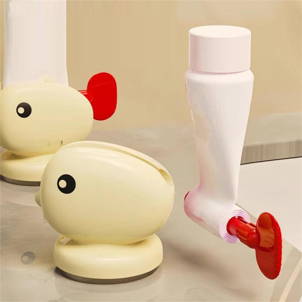 Toothpaste Tube Squeezer Roller Holder Press Dispenser Children Bathroom Gadgets Key Fish Design Beige 1 Piece Other Bathroom Accessories