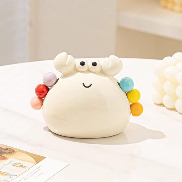 White Crab Figurine Home Decor Accent Table Decoration 1 Piece Sculptures & Figurines