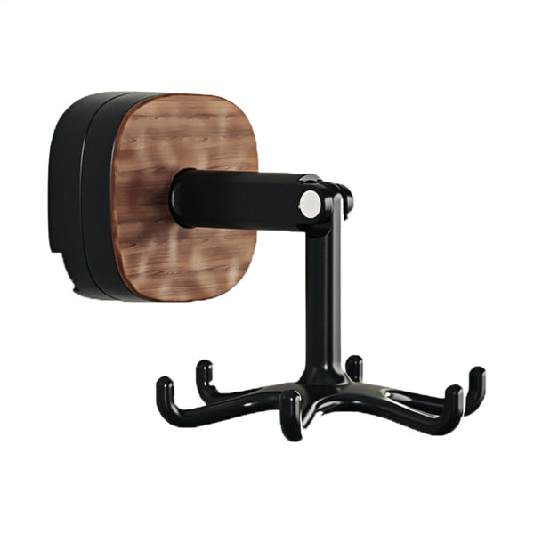 Rotating Kitchen Rack Utensil Holder Self Adhesive Wall Hook Organizer Hooks No Drilling Spatula Towel Mug Cabinet Hanging System Bathroom Black 1 Pie