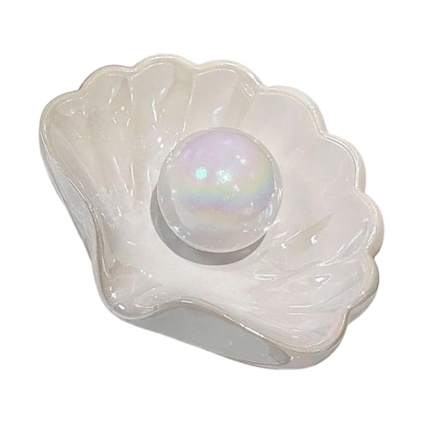Ceramic Seashell Soap Dish Luxury Bathroom Accessory Mother Of Pearl White Soap Dishes & Dispensers