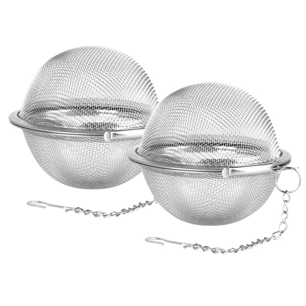 2 Piece Stainless Steel Tea Infuser Strainer For Loose Leaf Colanders Strainers & Sifters