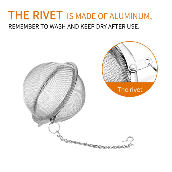 2 Piece Stainless Steel Tea Infuser Strainer For Loose Leaf Colanders Strainers & Sifters