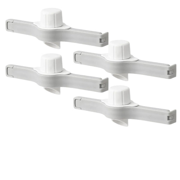 4 Pack Gray Bag Clips With Spout For Airtight Food Storage Other Kitchen Gadgets