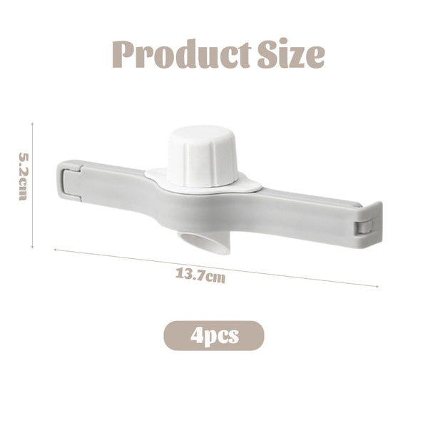 4 Pack Gray Bag Clips With Spout For Airtight Food Storage Other Kitchen Gadgets