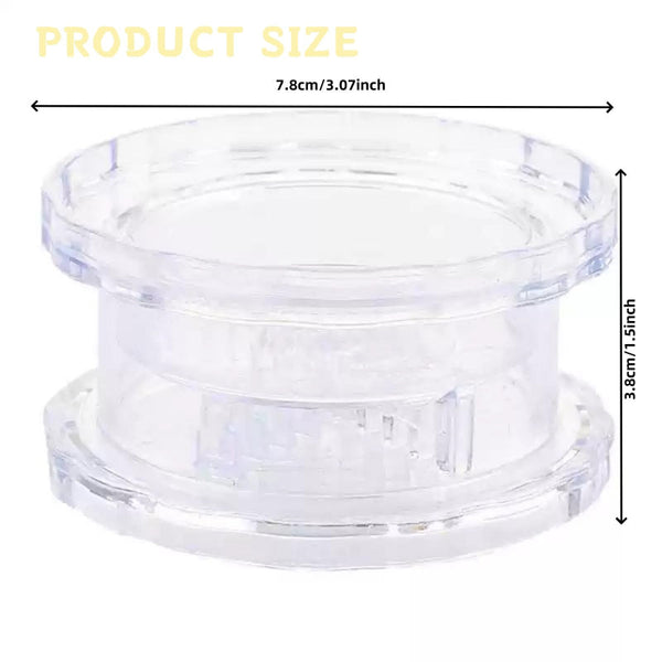 Garlic Press Cutter Grater Ginger Mill Herb Grinder Crusher Kitchen Gadget Manual Twist System Aid Chopper Dishwasher Safe Transparent 1 Piece Garlic