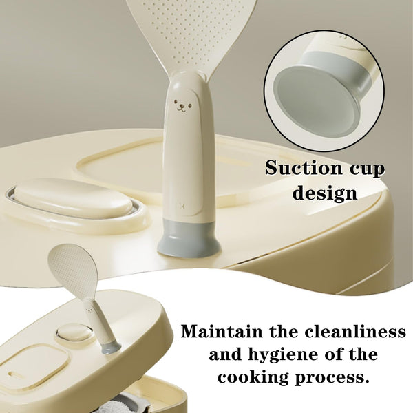Rice Spoon Set Beige Non Stick Heat Resistant Pp 2 Pieces Serving Utensils & Sets