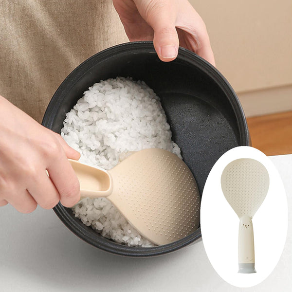 Rice Spoon Set Beige Non Stick Heat Resistant Pp 2 Pieces Serving Utensils & Sets