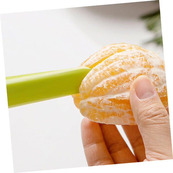 Orange Peeler Citrus Fruit Kitchen Tool Grapefruit Opener Remover Plastic Peeling Knife Accessories Handy Utensils Preparation Mandarin Yellow And Gre